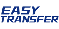 A dark blue logo featuring the word