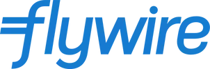 The blue Flywire company logo, consisting of the text