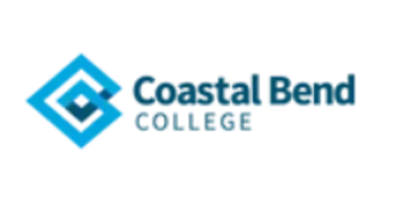 Coastal Bend College logo consisting of a blue geometric symbol next to the text 