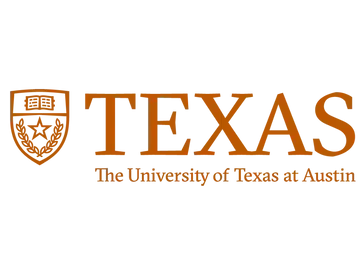 The official logo of The University of Texas at Austin, featuring a shield icon next to the word 