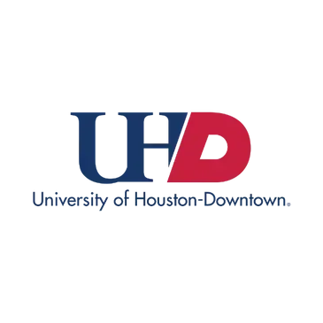 The University of Houston-Downtown logo features a dark blue 