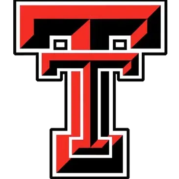 The Texas Tech University logo: a stylized red letter 