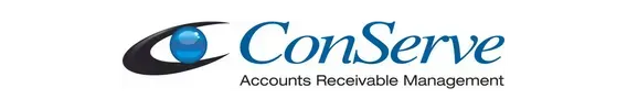 The blue ConServe company logo with the text