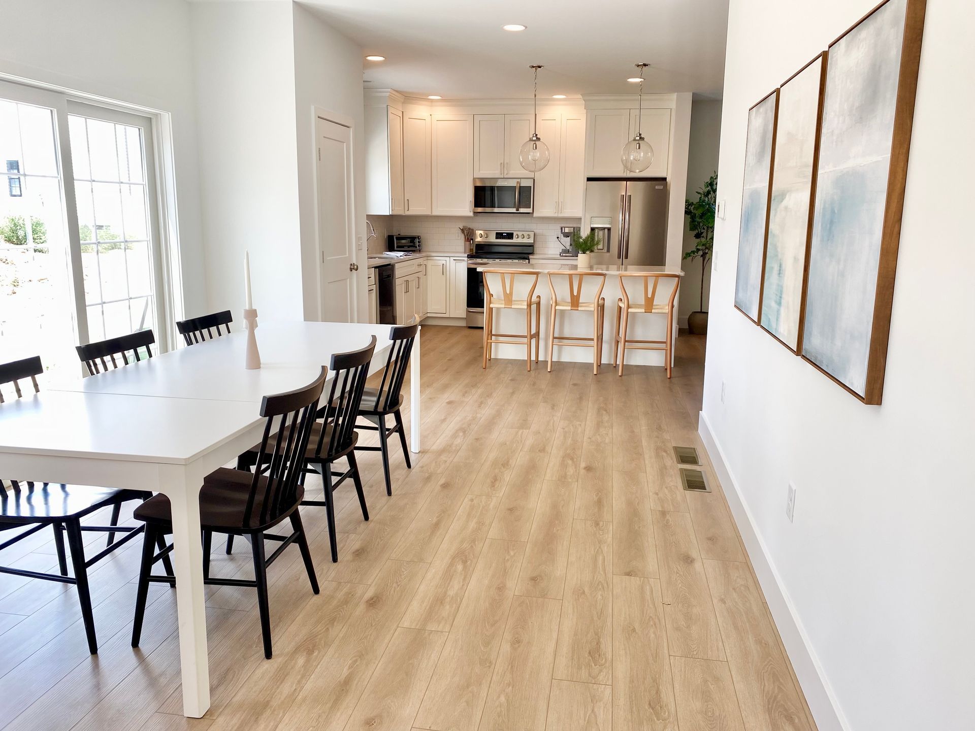 Open concept first floor renovation by Christy Martin Interiors Lancaster PA