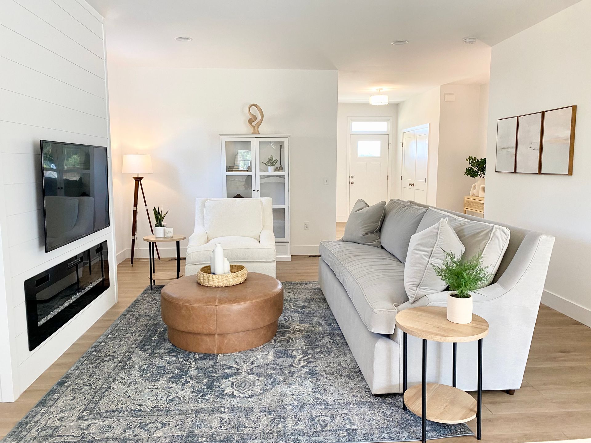 Christy Martin Interiors Custom Sofa and Ottoman