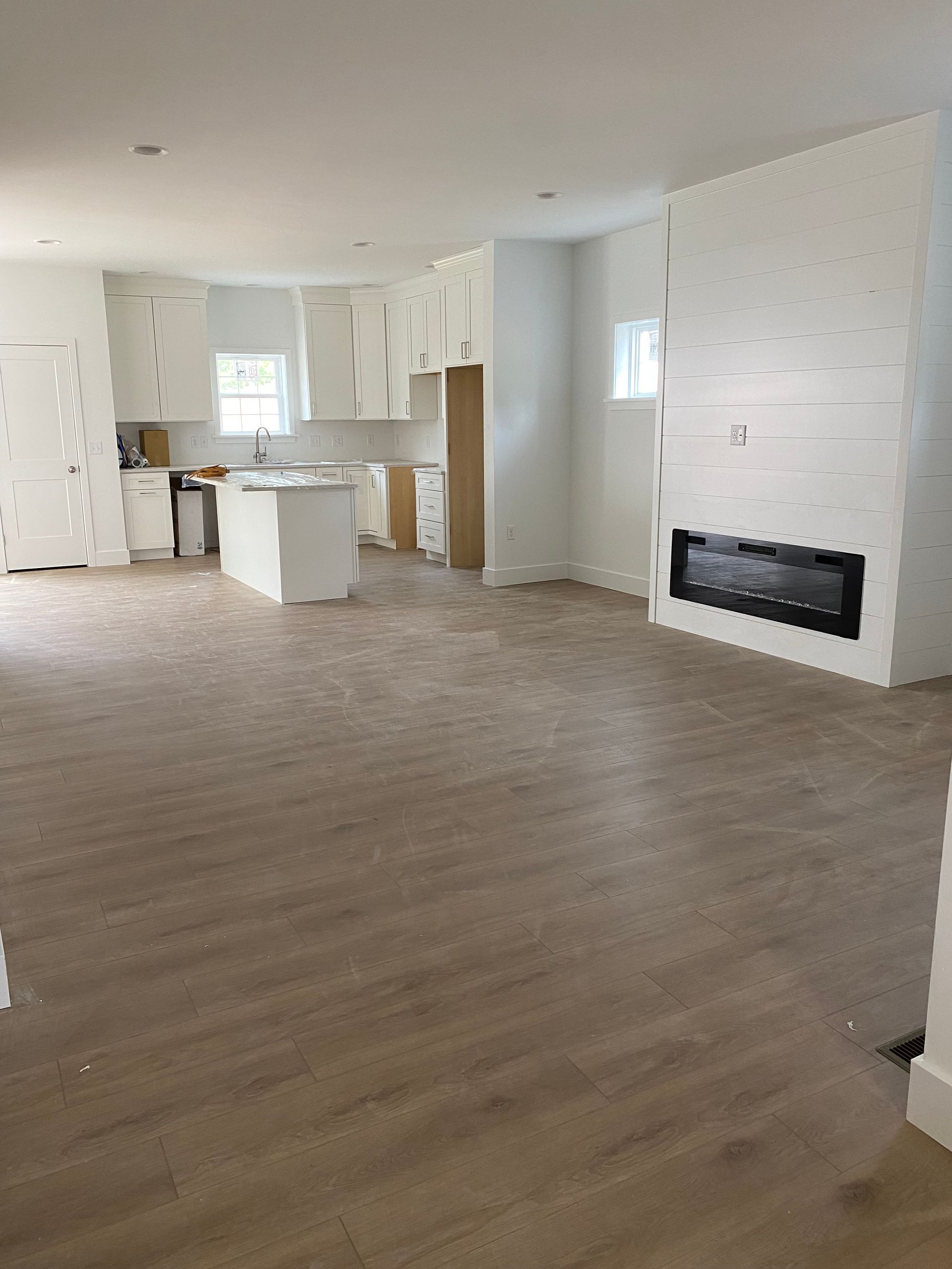 Open concept first floor renovation by Christy Martin Interiors Lancaster PA