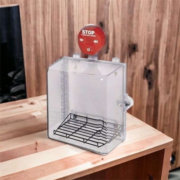 AED STI beschermkasten met alarm sirene en flitser