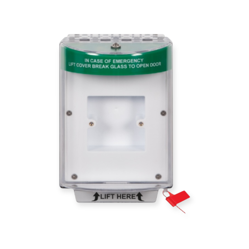 STI-13610EG enviro IP66 stopper, groen, backbox met gesloten montageplaat