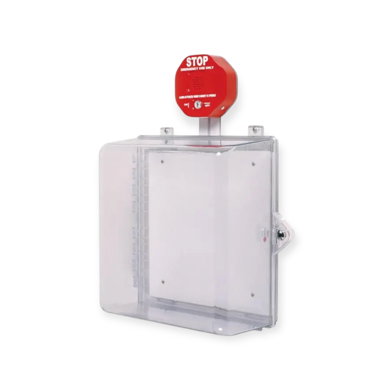 STI-7533 kast van polycarbonaat met sirene-alarm en duimvergrendeling