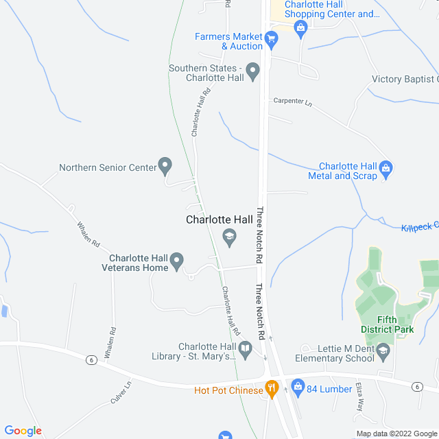 Map of business location