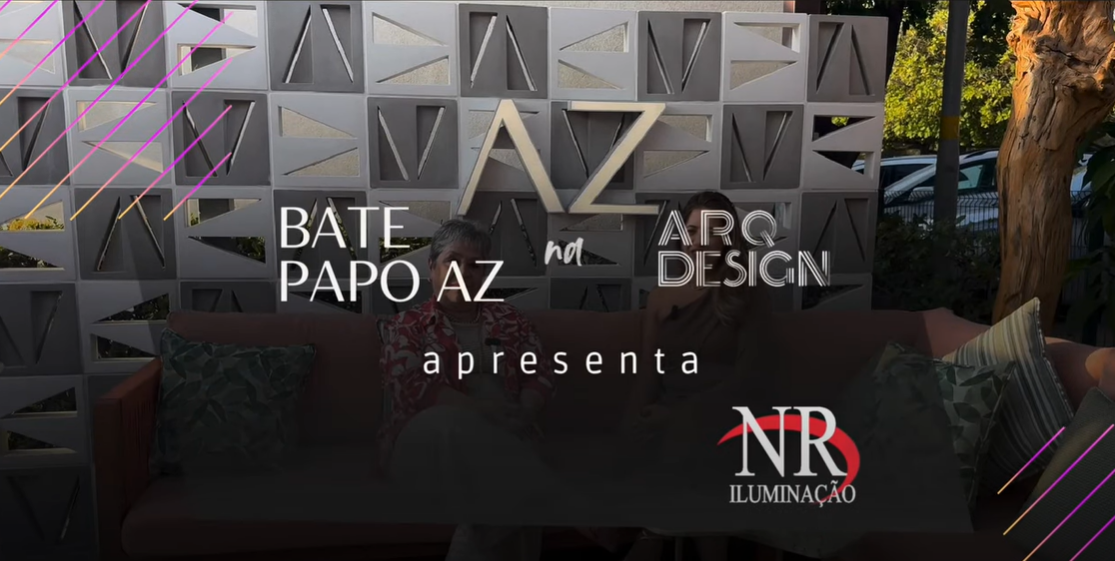 Um cartaz para batte papo az e arq design