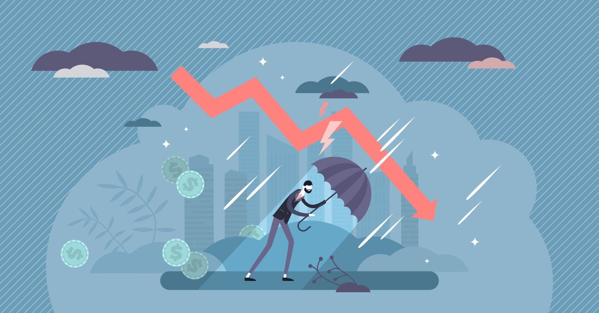 graphic of fighting recession