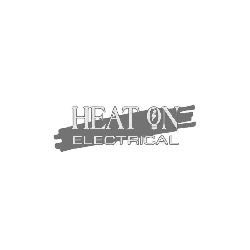 A black and white logo for heat one electrical