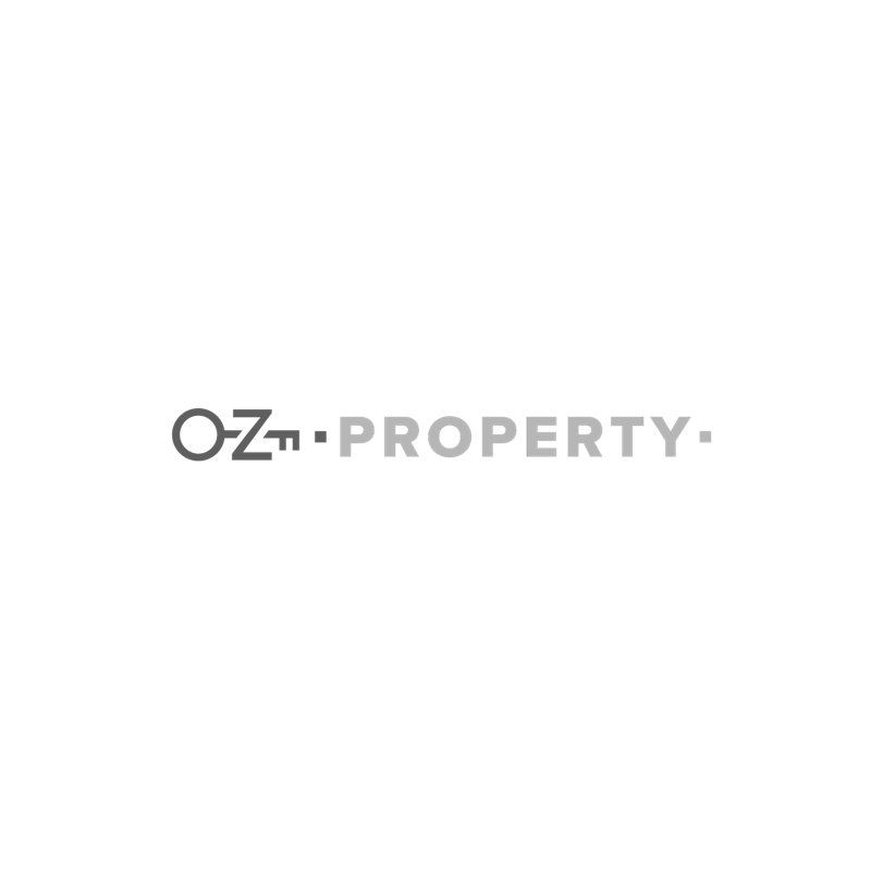 A logo for oz property on a white background.