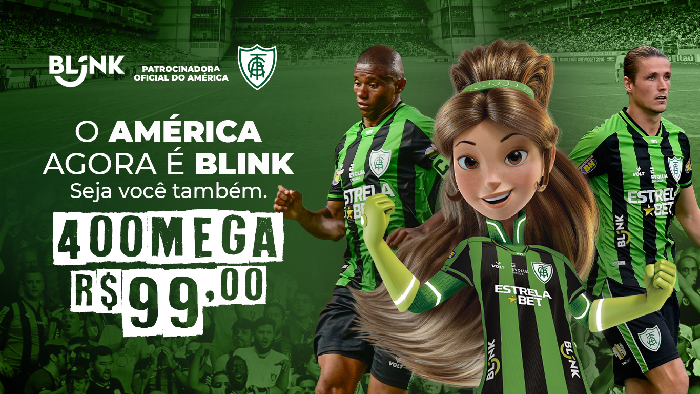 Am&eacute;rica e Blink acertam contrato de patroc&iacute;nio para marca na camisa e presta&ccedil;&atilde;o de servi&ccedil;os