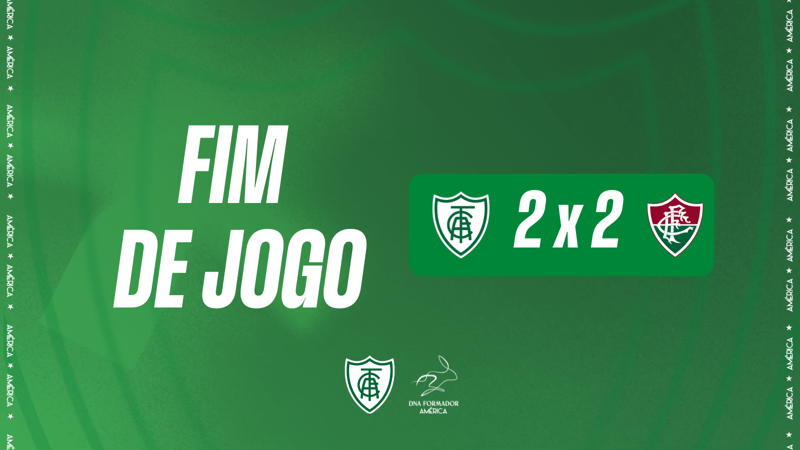 América empata com Fluminense pelo Brasileiro Sub-20