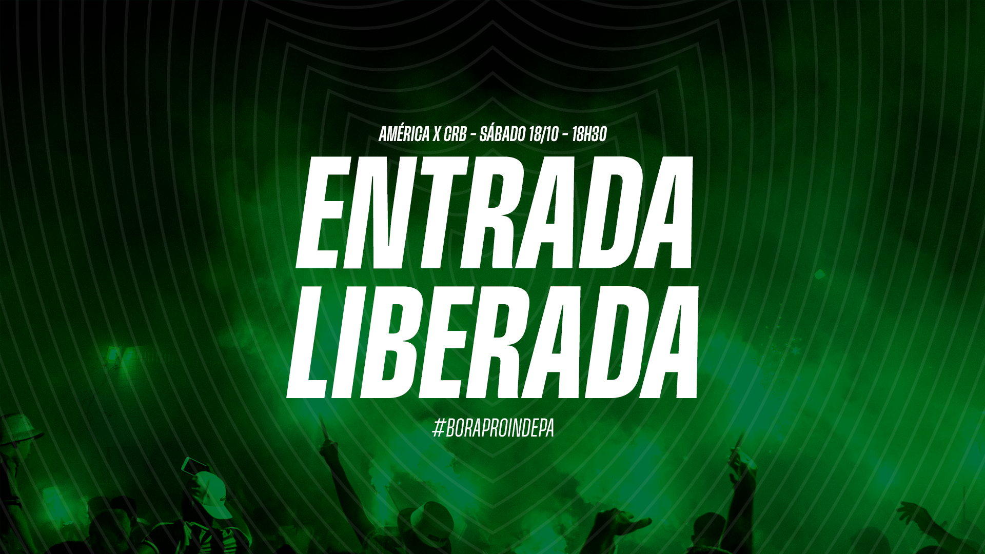 Am&eacute;rica ter&aacute; entrada liberada na partida contra o CRB