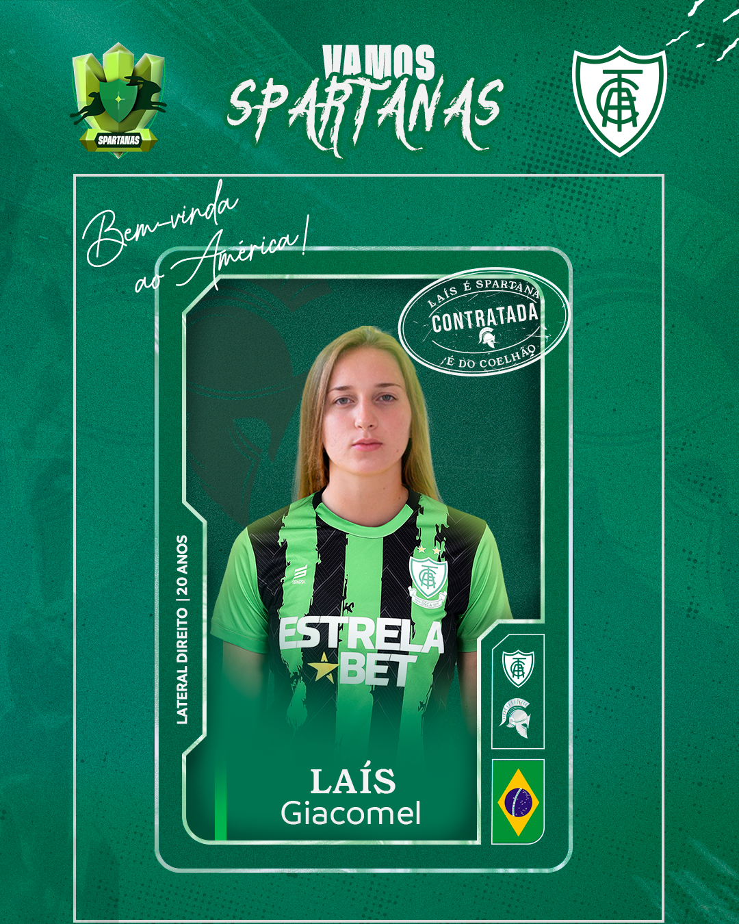 Laís Giacomel é o novo reforço das Spartanas
