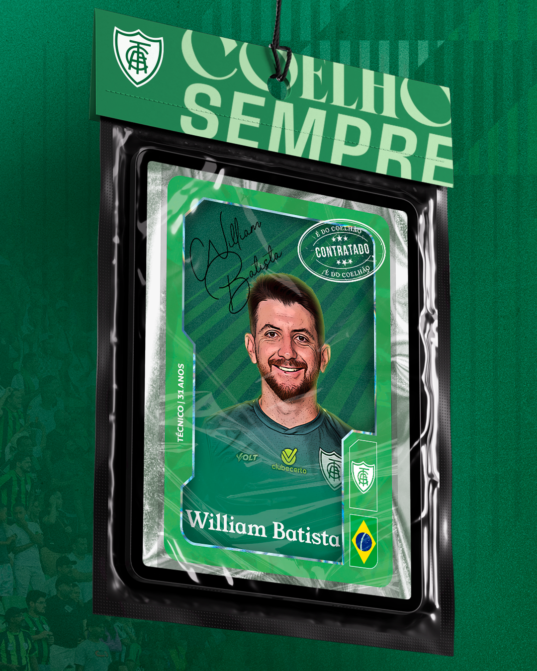 William Batista &eacute; o novo treinador do Coelh&atilde;o!