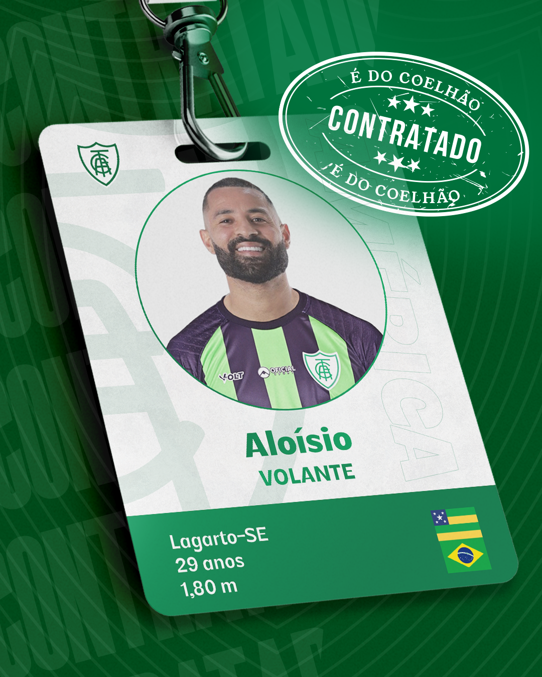 Alo&iacute;sio &eacute; o novo volante do Coelh&atilde;o