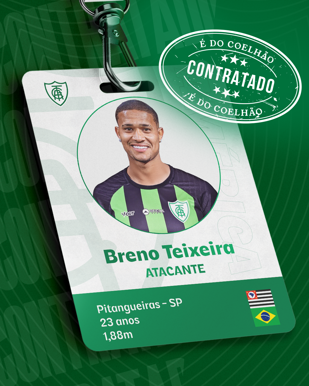 Breno Teixeira &eacute; do Coelh&atilde;o