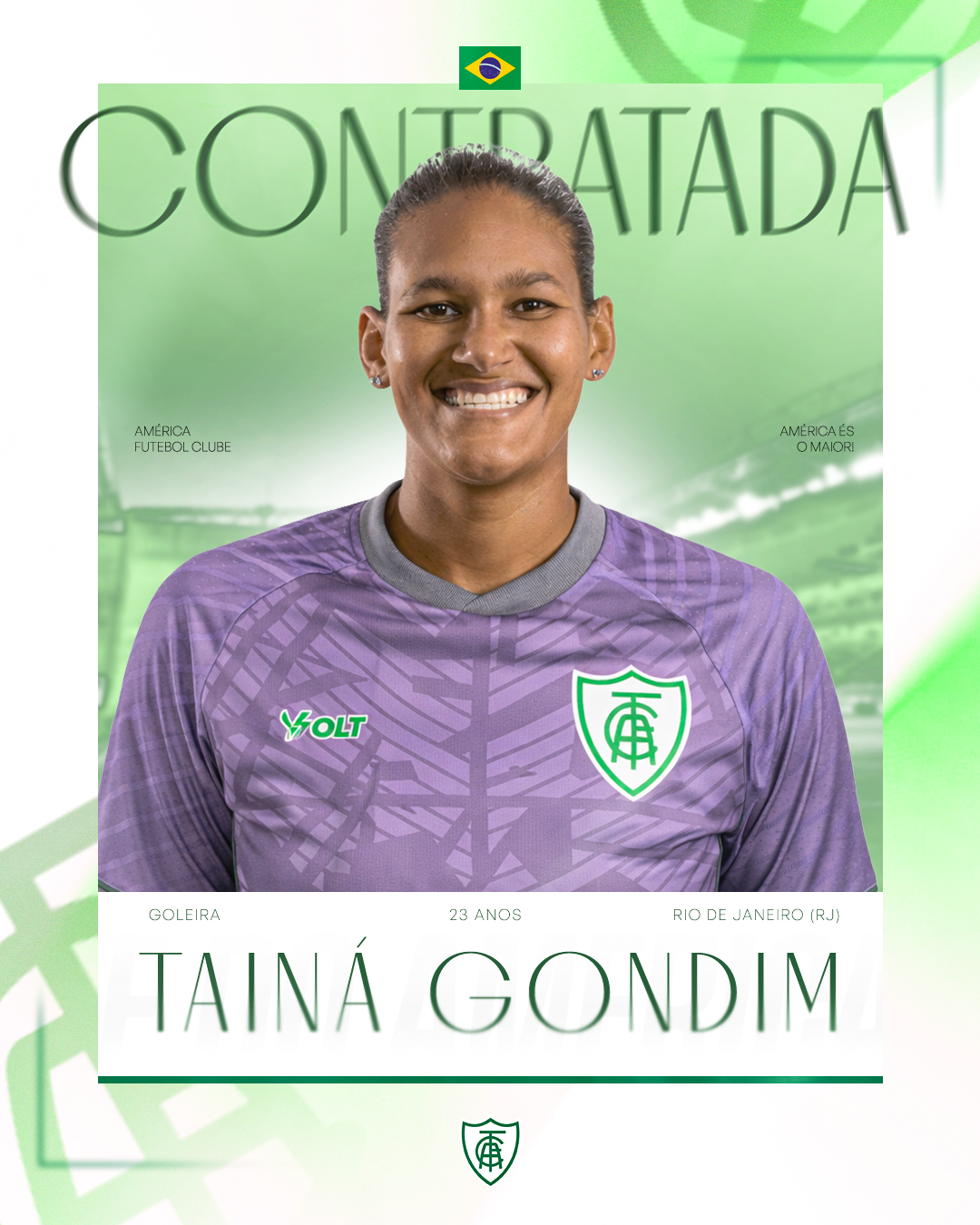 GOLEIRA TAINÁ REFORÇA O ELENCO DAS SPARTANAS