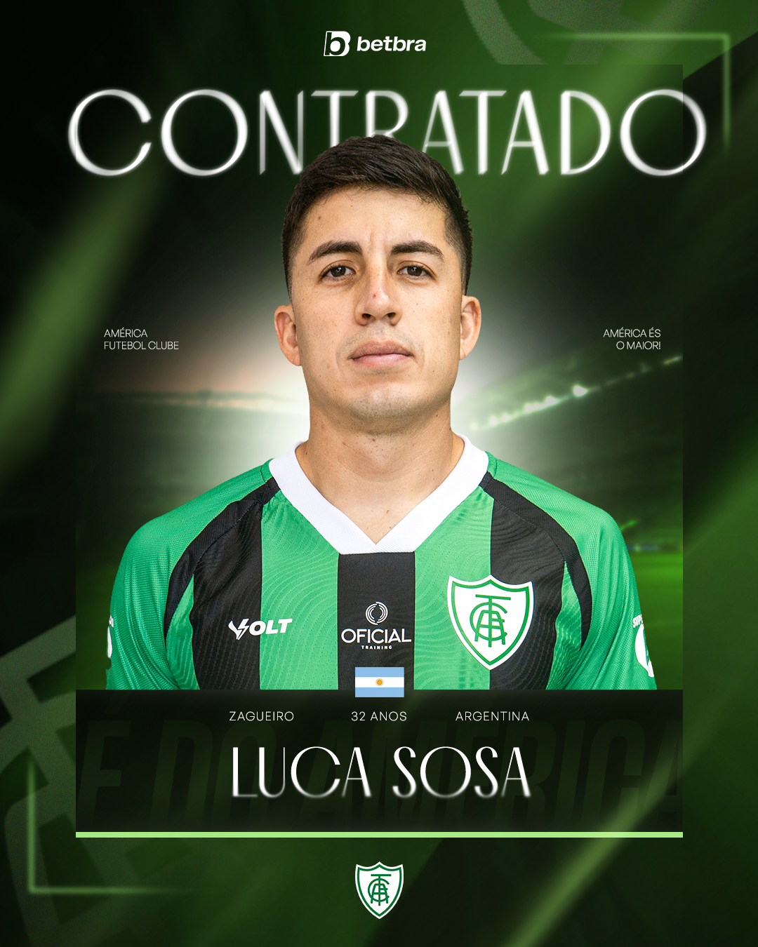 Luca Sosa é o novo zagueiro do Coelho