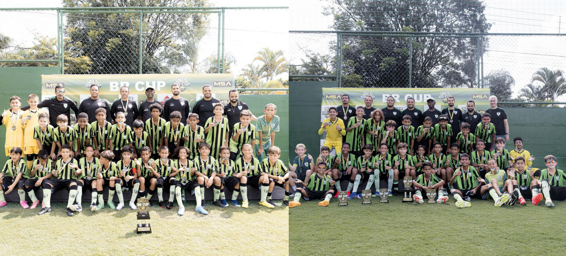 AM&Eacute;RICA SUB-11 E SUB-12 CONQUISTAM T&Iacute;TULO DA BR CUP IMEF
