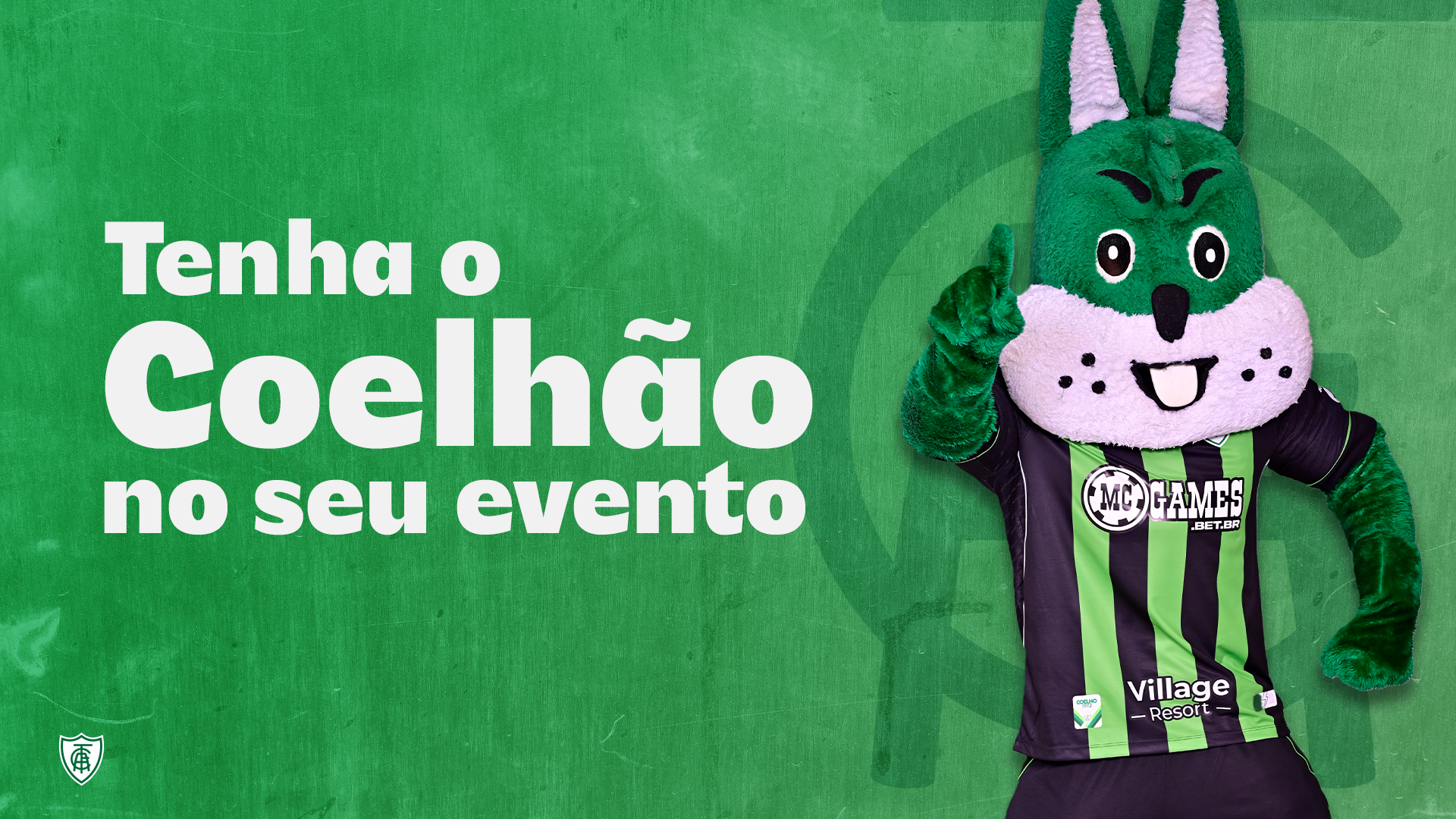 De causas sociais a festas privadas; torcedores podem solicitar presen&ccedil;a do Coelh&atilde;o em eventos