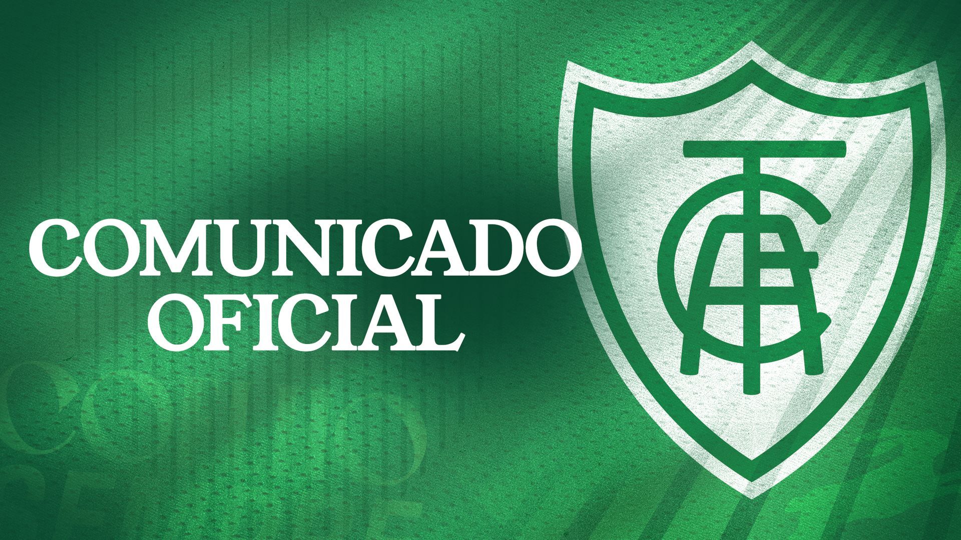Comunicado oficial - Futebol Profissional