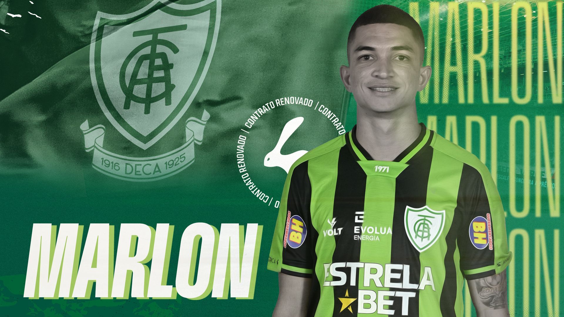 Am&eacute;rica renova contrato do lateral Marlon at&eacute; 2025