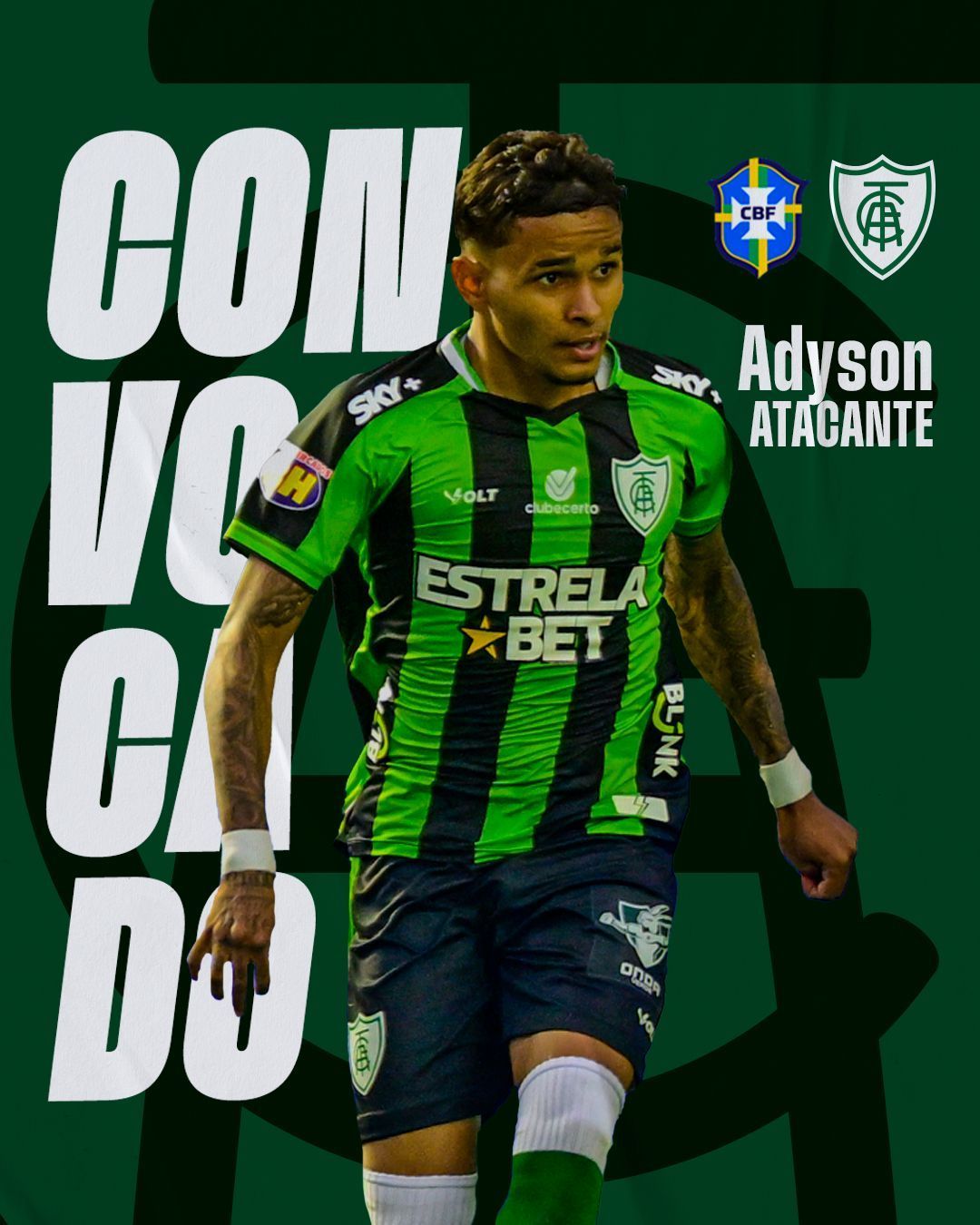 DNA Formador do Coelhão, Adyson é convocado para a Seleção Brasileira Sub-20