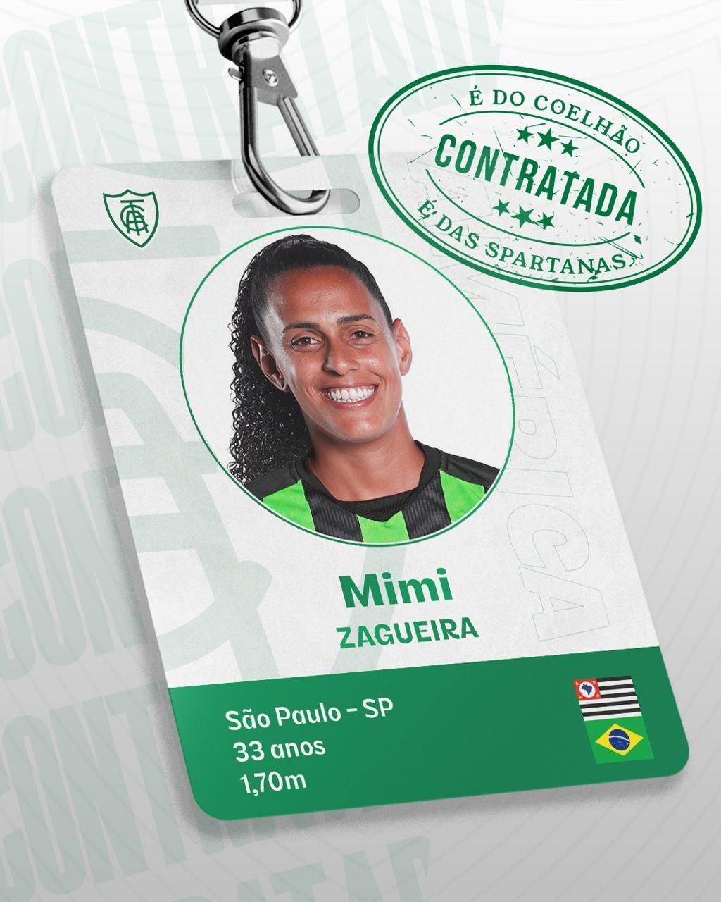 Spartanas acertam contratação da zagueira multicampeã Mimi