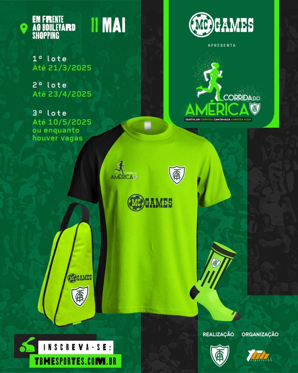 INSCRIÇÕES PARA A ‘CORRIDA DO AMÉRICA MC GAMES - EDIÇÃO 2025’ ESTÃO ABERTAS!