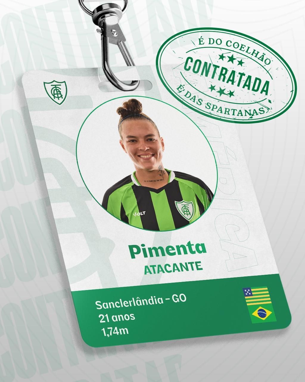 SPARTANAS ACERTAM A CONTRATA&Ccedil;&Atilde;O DA ATACANTE PIMENTA