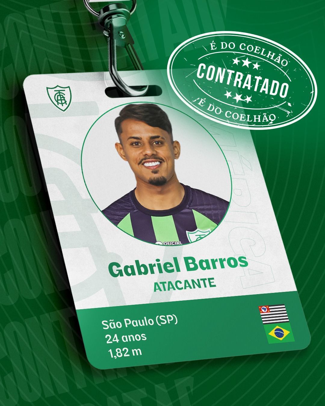 GABRIEL BARROS &Eacute; O NOVO REFOR&Ccedil;O DO COELH&Atilde;O