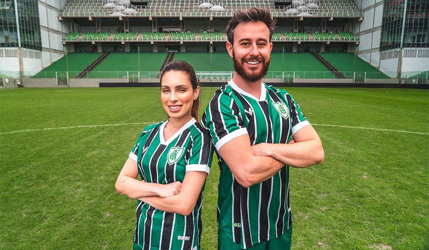 América apresenta novo terceiro uniforme focado em identidade tricolor