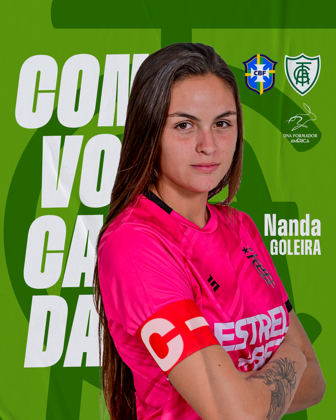 DNA Formadora Spartana, goleira Nanda &eacute; convocada para a Sele&ccedil;&atilde;o Brasileira Sub-20