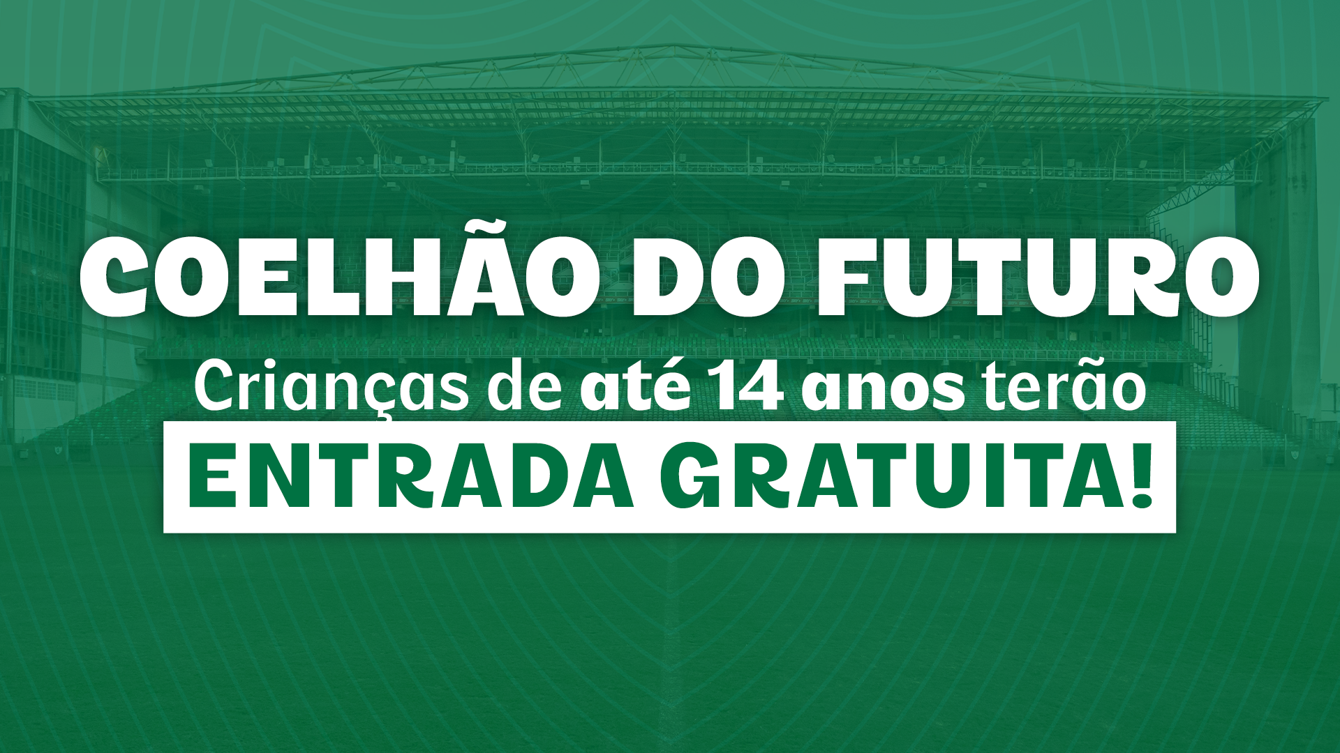 Coelh&atilde;o do Futuro: Crian&ccedil;as de at&eacute; 14 anos ter&atilde;o entrada gratuita na Arena Independ&ecirc;ncia at&eacute; o final do ano