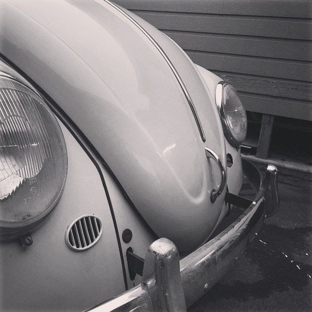 A Close Up of the Front of a White Car — Stokers VW Mechanical Servicing & Repairs in Byron Bay, NSW