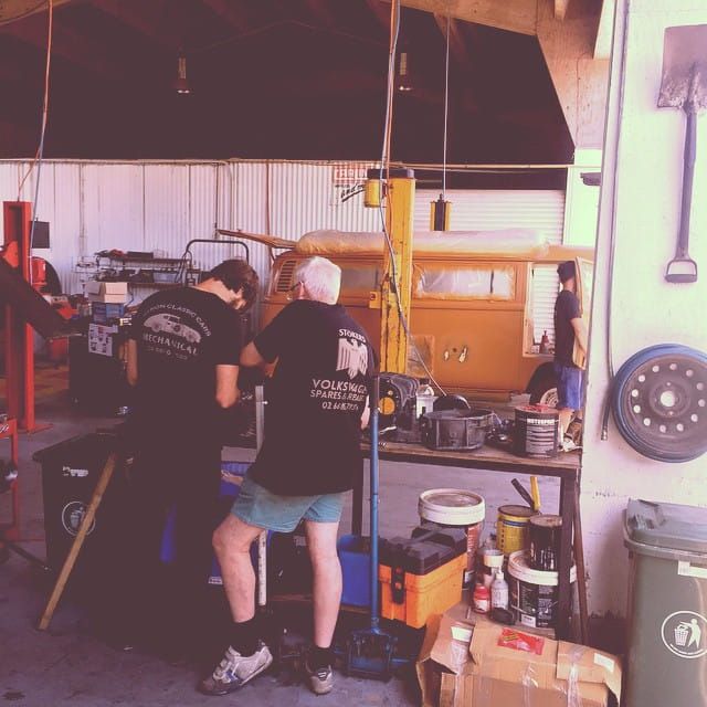 A Man in a Black Shirt That Says Volvo on It — Stokers VW Mechanical Servicing & Repairs in Byron Bay, NSW
