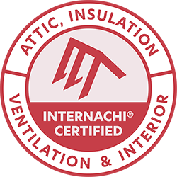 Red and white circular logo: