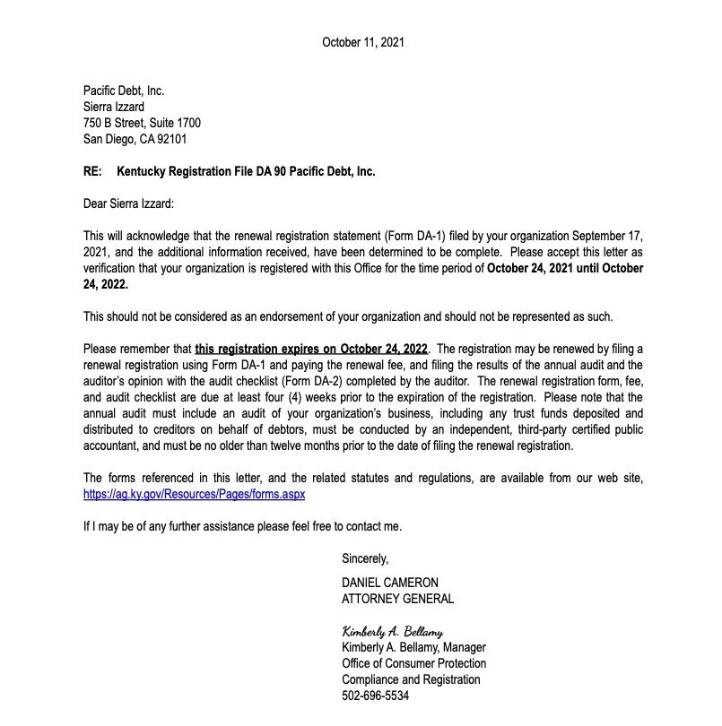 Kentucky Debt Relief Company Read Reviews Pacific Debt