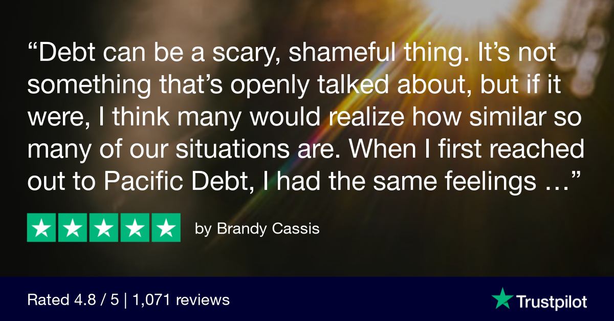 Pacific Debt Relief Trustpilot Review
