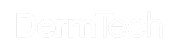 Deamtech logo. White text on white background.