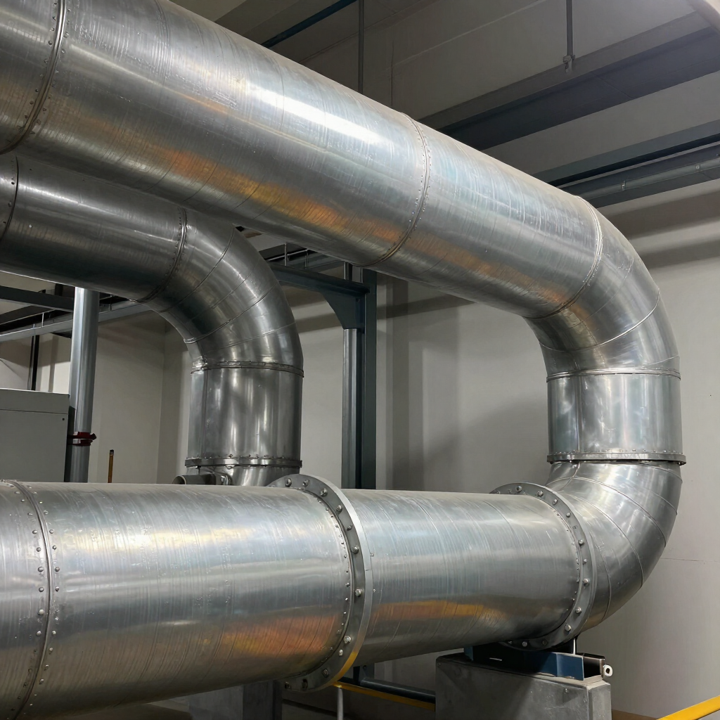 Ductos e instalación para recuperación de calor en compresores