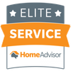 The Elite Service award from Home Advisor awarded to Michigan Home Inspection Services in Wyandotte, MI