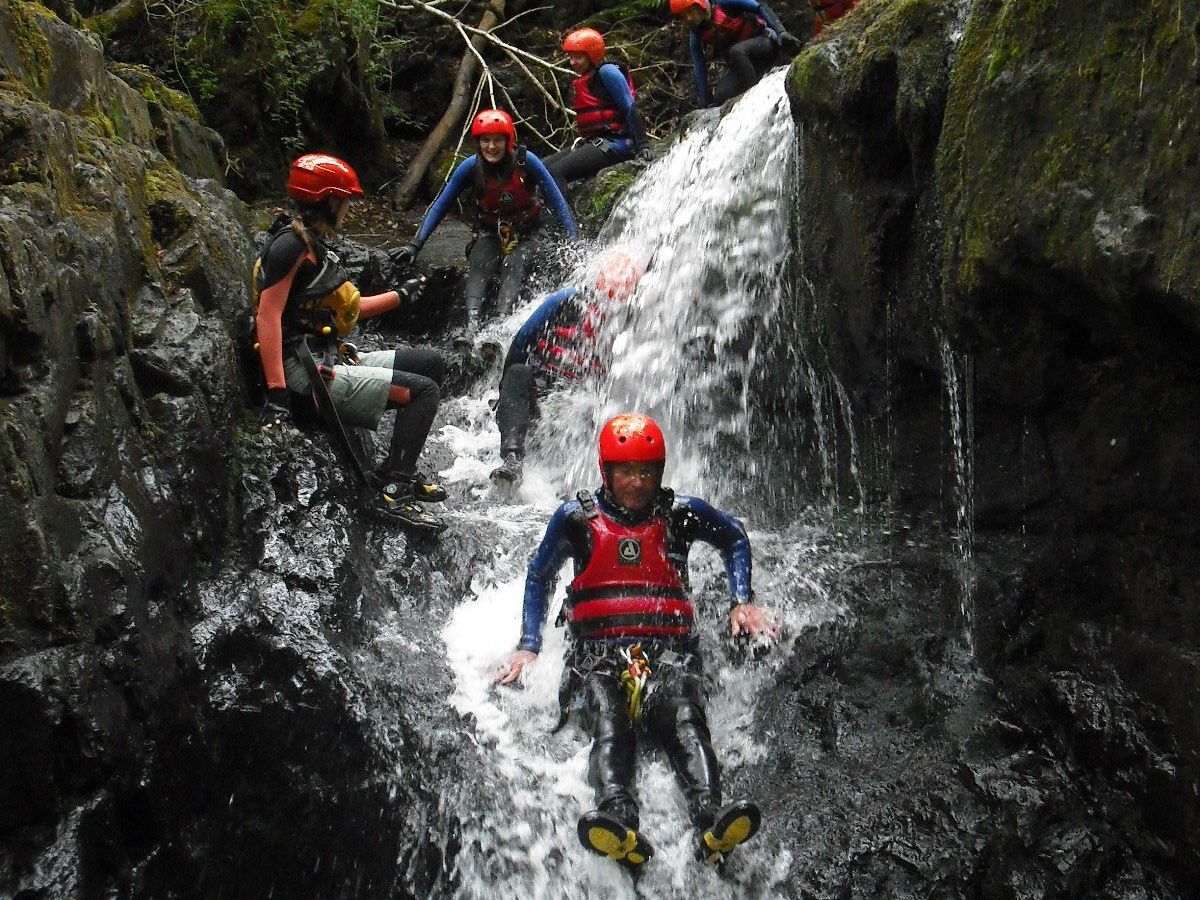 National White Water Centre Snowdonia Eryri Canyoning Adventure 