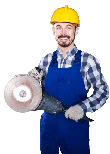smiling european working man