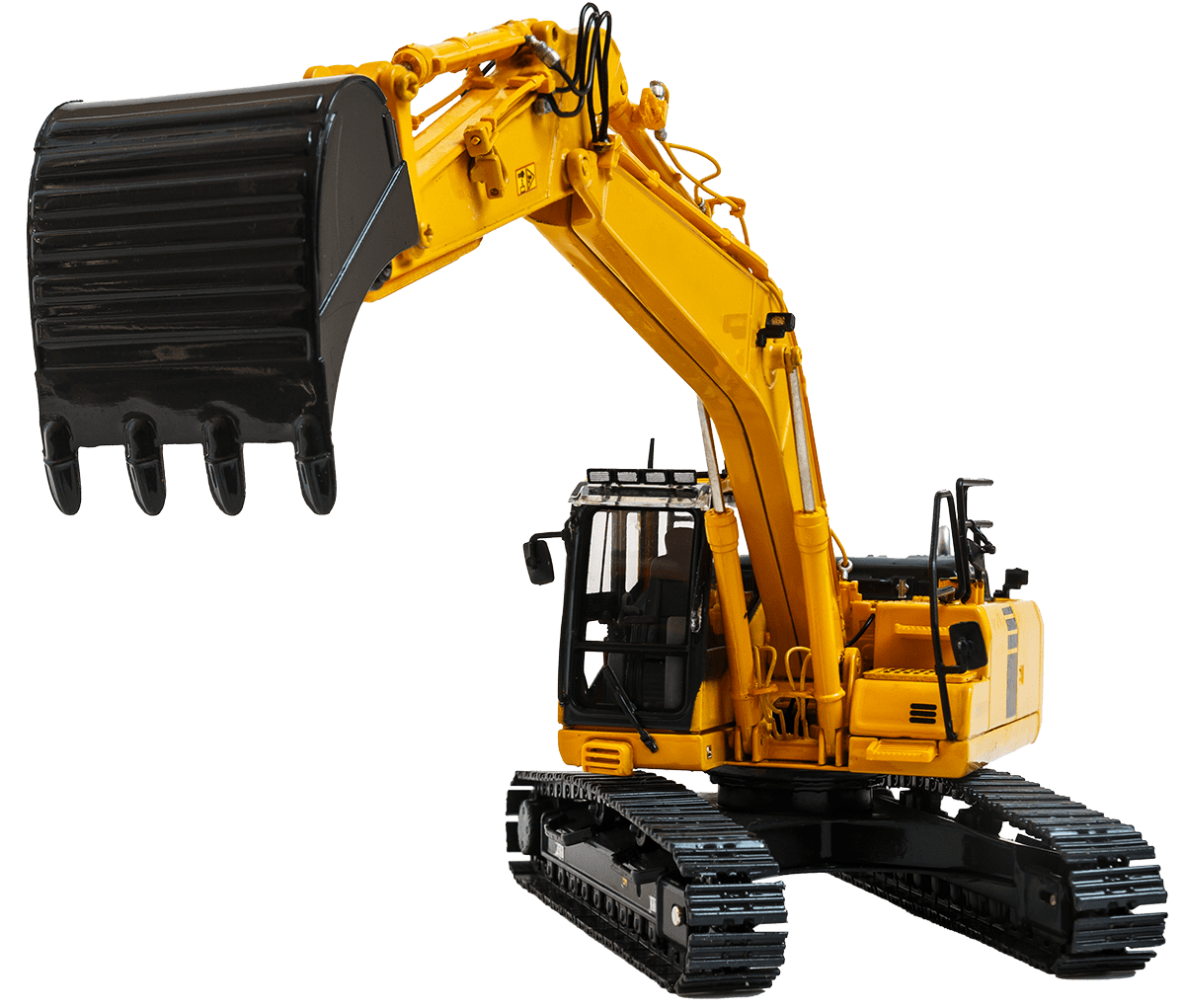 excavator loader model on isolated white